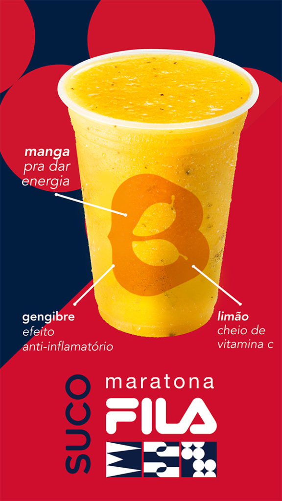 SUCO MARATONAFILA fanquia de alimentação saudável boali