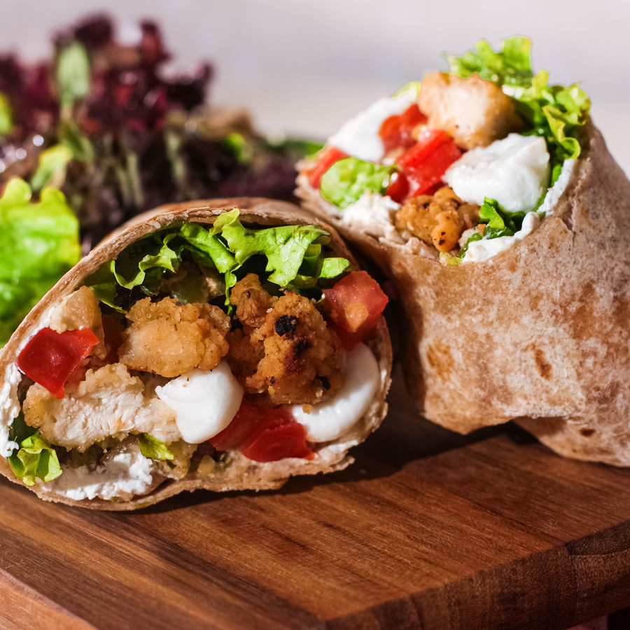 WRAP FRANGO CROCANTE AO PESTO A franquia saudável boali maior franquia de alimentação saudável do Brasil e hemisfério sul